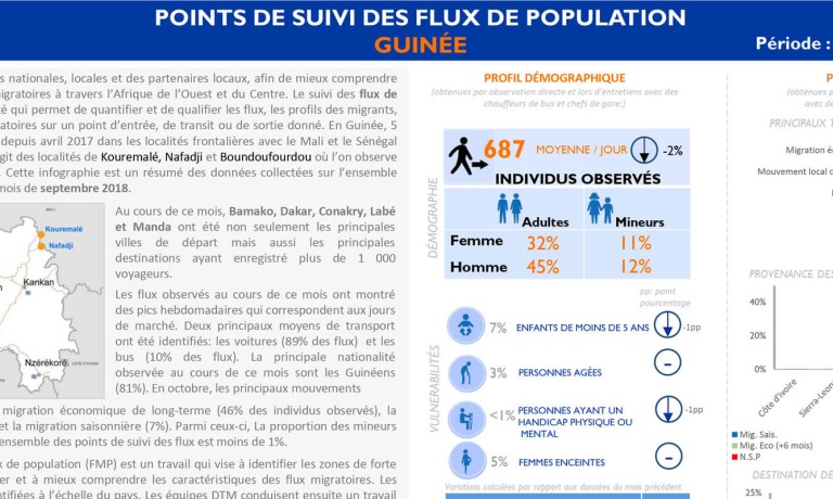 Guinea - Report on the Monitoring of Migratory Flows 17 (October 2018) [French]